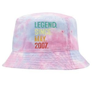 16 Years Old Legend Since May 2007 16th Birthday Tie-Dyed Bucket Hat