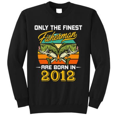 10 Years Old Fisherman Born In 2012 10th Birthday Sweatshirt