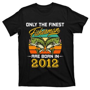 10 Years Old Fisherman Born In 2012 10th Birthday T-Shirt