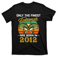 10 Years Old Fisherman Born In 2012 10th Birthday T-Shirt