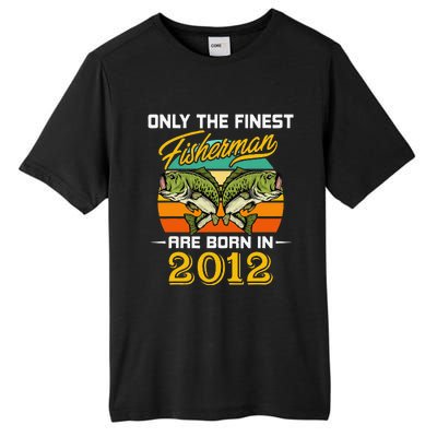 10 Years Old Fisherman Born In 2012 10th Birthday Tall Fusion ChromaSoft Performance T-Shirt