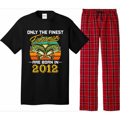 10 Years Old Fisherman Born In 2012 10th Birthday Pajama Set