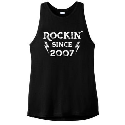 16 Year Old: Classic Rock 2007 16th Birthday Ladies PosiCharge Tri-Blend Wicking Tank