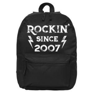 16 Year Old: Classic Rock 2007 16th Birthday 16 in Basic Backpack