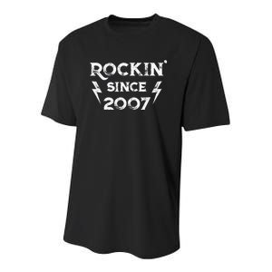 16 Year Old: Classic Rock 2007 16th Birthday Youth Performance Sprint T-Shirt