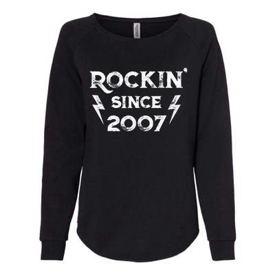 16 Year Old: Classic Rock 2007 16th Birthday Womens California Wash Sweatshirt