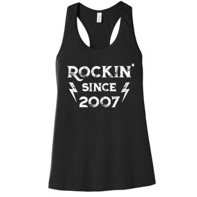 16 Year Old: Classic Rock 2007 16th Birthday Women's Racerback Tank