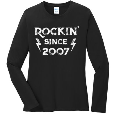 16 Year Old: Classic Rock 2007 16th Birthday Ladies Long Sleeve Shirt