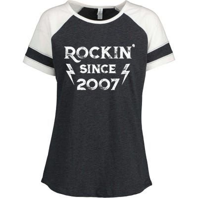 16 Year Old: Classic Rock 2007 16th Birthday Enza Ladies Jersey Colorblock Tee