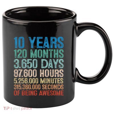 10 Year Old Gift Decorations 10th Bday Awesome 2013 Birthday 11oz C Handle Ceramic Mug