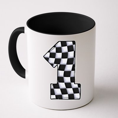 1 Year Old Pit Crew One Car Racing 1st Birthday Race Car Mug
