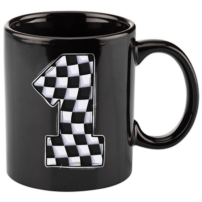 1 Year Old Pit Crew One Car Racing 1st Birthday Race Car 11oz C Handle Ceramic Mug