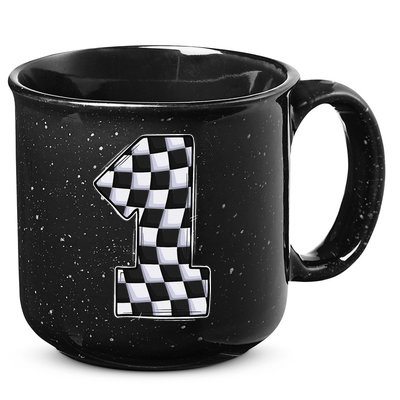 1 Year Old Pit Crew One Car Racing 1st Birthday Race Car 15oz Campfire Ceramic Mug