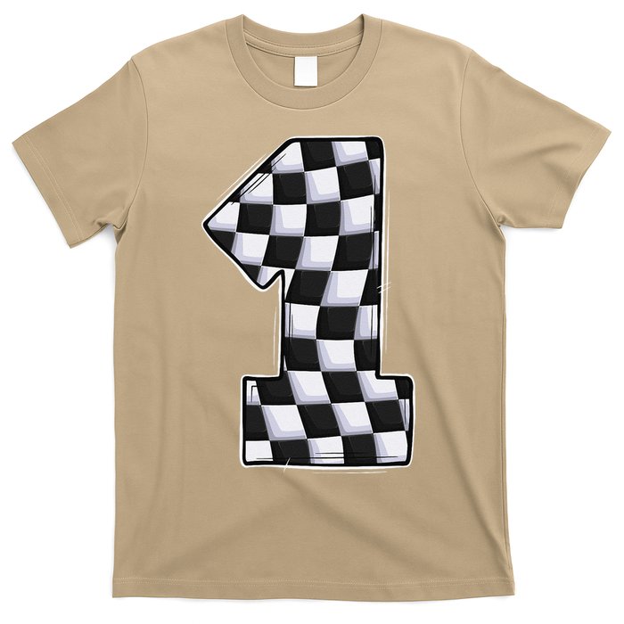 1 Year Old Pit Crew One Car Racing 1st Birthday Race Car T-Shirt