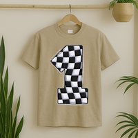 1 Year Old Pit Crew One Car Racing 1st Birthday Race Car T-Shirt
