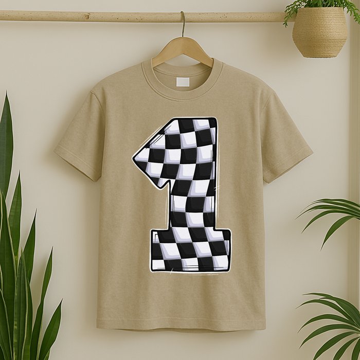 1 Year Old Pit Crew One Car Racing 1st Birthday Race Car T-Shirt