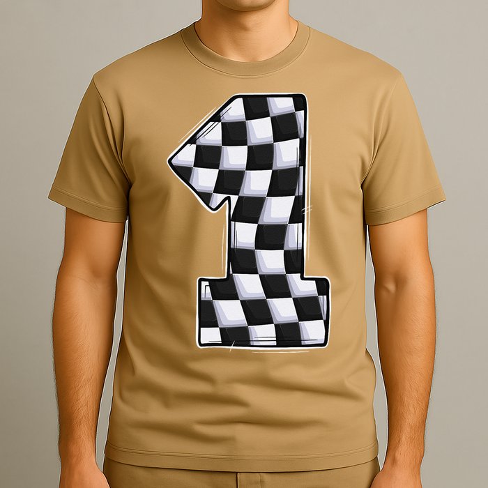 1 Year Old Pit Crew One Car Racing 1st Birthday Race Car T-Shirt