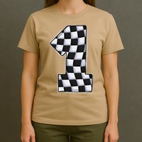 1 Year Old Pit Crew One Car Racing 1st Birthday Race Car T-Shirt