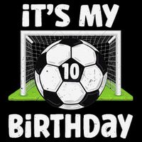 10 Years Old Soccer 10th Birthday Player Bday Party Sustainable Bucket Hat