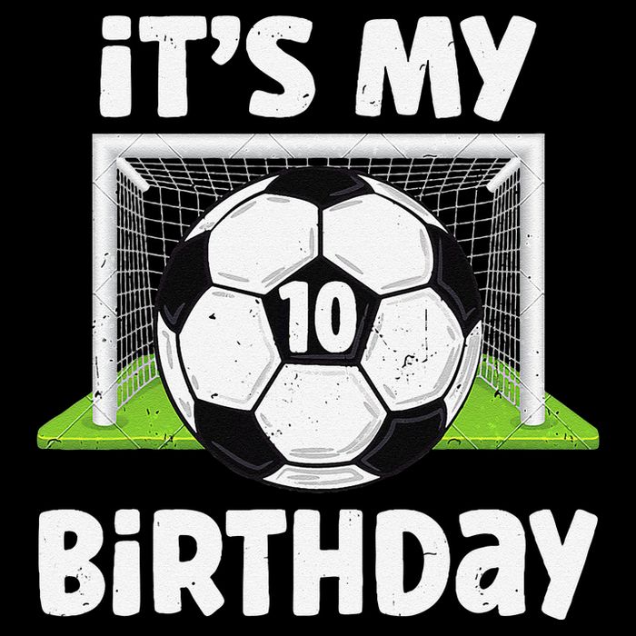 10 Years Old Soccer 10th Birthday Player Bday Party Sustainable Bucket Hat