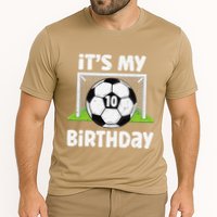 10 Years Old Soccer 10th Birthday Player Bday Party Cooling Performance Crew T-Shirt