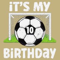 10 Years Old Soccer 10th Birthday Player Bday Party Cooling Performance Crew T-Shirt