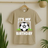 10 Years Old Soccer 10th Birthday Player Bday Party T-Shirt