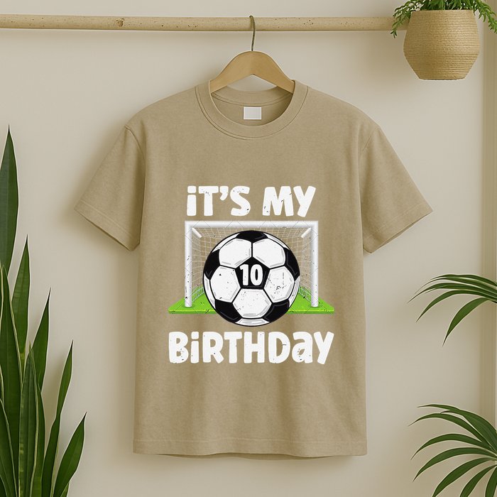 10 Years Old Soccer 10th Birthday Player Bday Party T-Shirt