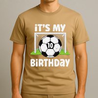 10 Years Old Soccer 10th Birthday Player Bday Party T-Shirt