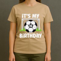 10 Years Old Soccer 10th Birthday Player Bday Party T-Shirt