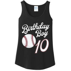 10 Years Old Baseball Themed 10th Birthday Party Sports Ladies Essential Tank