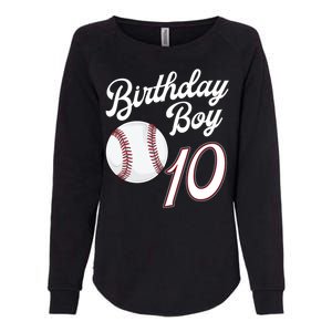 10 Years Old Baseball Themed 10th Birthday Party Sports Womens California Wash Sweatshirt