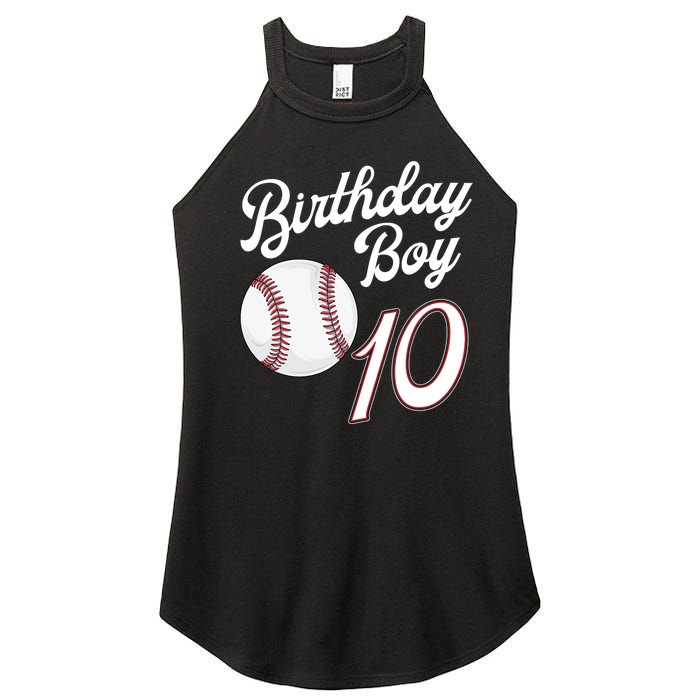 10 Years Old Baseball Themed 10th Birthday Party Sports Women's Perfect Tri Rocker Tank