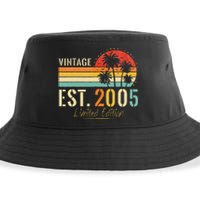 18 Years Old Vintage Est 2005 Limited Edition 18th Birthday Sustainable Bucket Hat