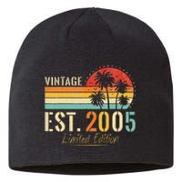 18 Years Old Vintage Est 2005 Limited Edition 18th Birthday Sustainable Beanie