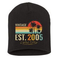 18 Years Old Vintage Est 2005 Limited Edition 18th Birthday Short Acrylic Beanie