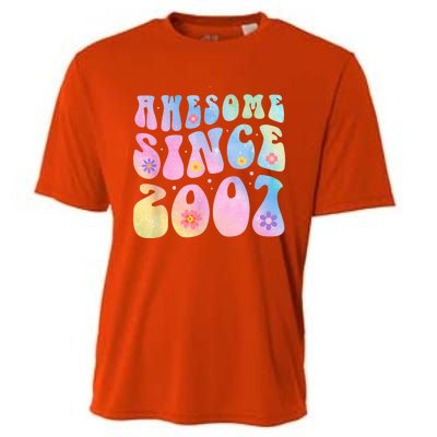 16 Year Old Awesome Since 2007 Tie Dye Flowers 16th Birthday Cooling Performance Crew T-Shirt