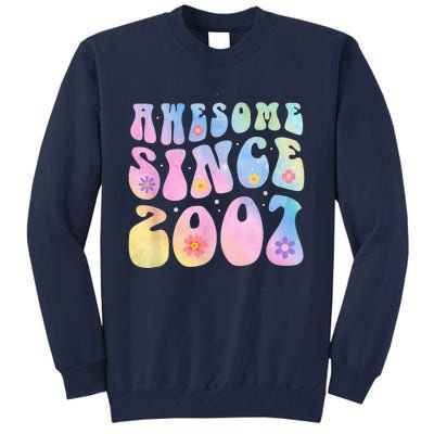 16 Year Old Awesome Since 2007 Tie Dye Flowers 16th Birthday Tall Sweatshirt