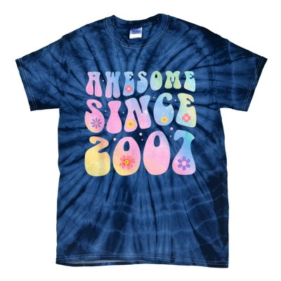 16 Year Old Awesome Since 2007 Tie Dye Flowers 16th Birthday Tie-Dye T-Shirt