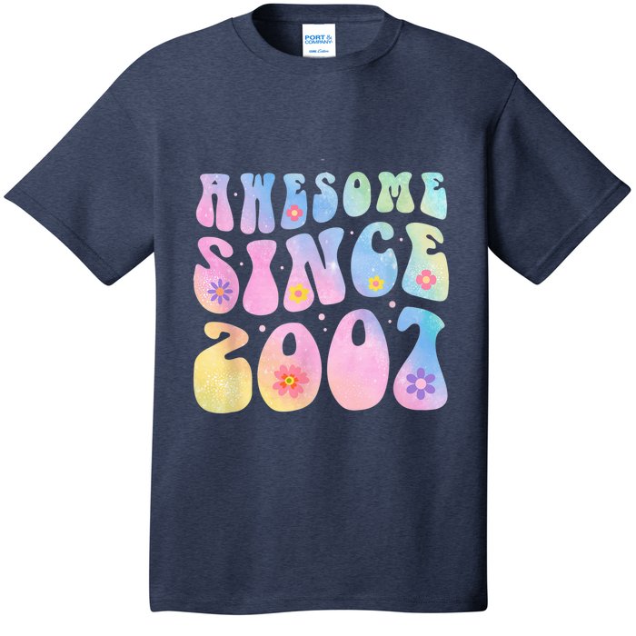 16 Year Old Awesome Since 2007 Tie Dye Flowers 16th Birthday T-Shirt