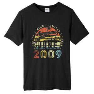 14 Year Old Awesome Since June 2009 14th Birthday Tall Fusion ChromaSoft Performance T-Shirt