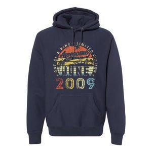 14 Year Old Awesome Since June 2009 14th Birthday Premium Hoodie