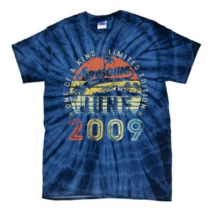 14 Year Old Awesome Since June 2009 14th Birthday Tie-Dye T-Shirt