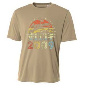 14 Year Old Awesome Since June 2009 14th Birthday Cooling Performance Crew T-Shirt