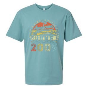 14 Year Old Awesome Since June 2009 14th Birthday Sueded Cloud Jersey T-Shirt