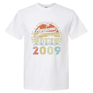 14 Year Old Awesome Since June 2009 14th Birthday Garment-Dyed Heavyweight T-Shirt