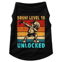 10 Year Old Birthday Dabbing Boy Bruh 10th Level Unlocked Doggie Tank