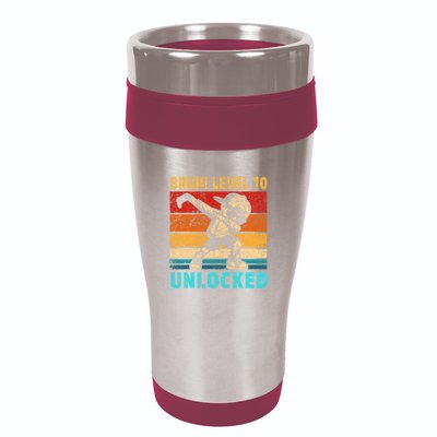 10 Year Old Birthday Dabbing Boy Bruh 10th Level Unlocked 16oz Travel Tumbler
