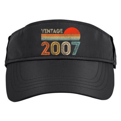 16 Year Old Gift Vintage 2007 Made In 2007 16th Birthday Adult Drive Performance Visor