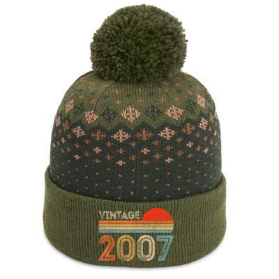 16 Year Old Gift Vintage 2007 Made In 2007 16th Birthday The Baniff Cuffed Pom Beanie